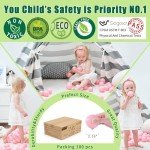 GOGOSO Pink Pit Balls for Kids' Playhouses