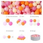 GOGOSO Pink Pit Balls for Kids' Playhouses