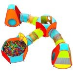 7-Piece Kids Play Tent and Ball Pit Set