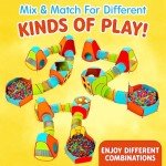 7-Piece Kids Play Tent and Ball Pit Set