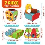 7-Piece Kids Play Tent and Ball Pit Set