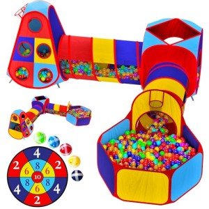 5-Piece Kids Jungle Gym Playhouse & Ball Pit