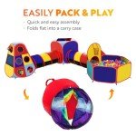 5-Piece Kids Jungle Gym Playhouse & Ball Pit
