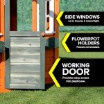 Sportspower Wooden Playhouse with Working Door