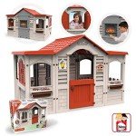 Chicos Large Indoor/Outdoor Kids Playhouse - Beige/Red