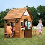 Wooden Aspen Kids Playhouse with Accessories