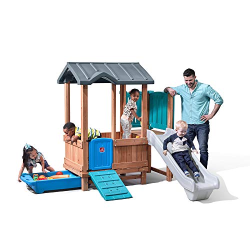 Woodland Adventure Playhouse & Slide for Kids