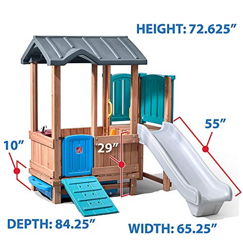 Woodland Adventure Playhouse & Slide for Kids