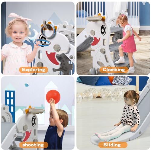 Foldable Indoor Slide Playset for Toddlers