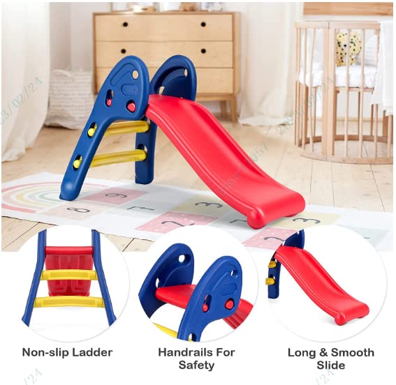 Fireflowery Folding Toddler Slide for Indoor/Outdoor Fun