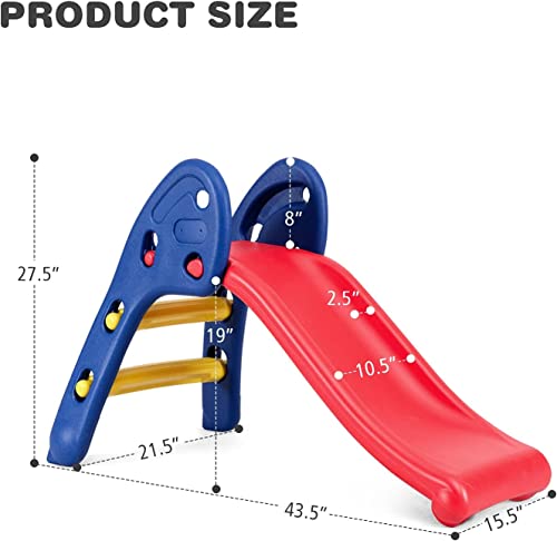Fireflowery Folding Toddler Slide for Indoor/Outdoor Fun