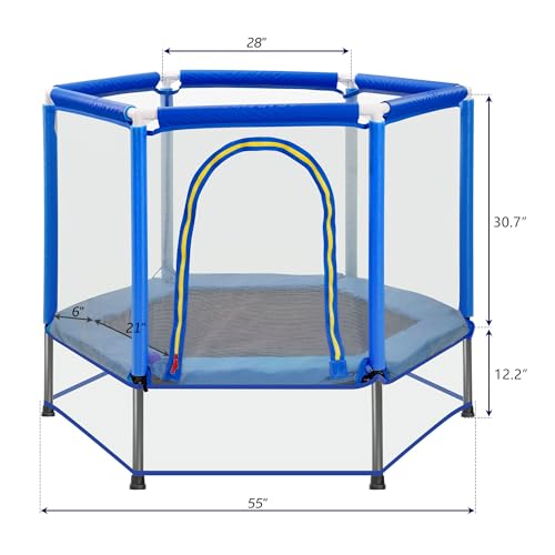 Merax 55" Kids Indoor/Outdoor Trampoline with Net