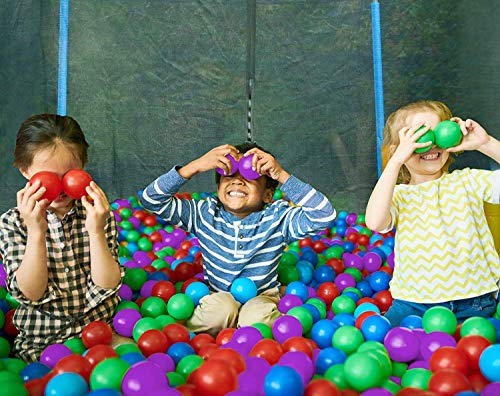 Purple Crush-Proof Trampoline Pit Balls - 100 Pack
