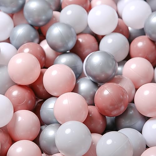TRENDPLAY 100pcs Pink Ball Pit Toy Balls