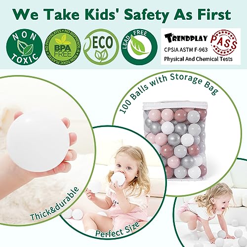Pink Ball Pit Balls - 100pcs Macaron Kids Toys