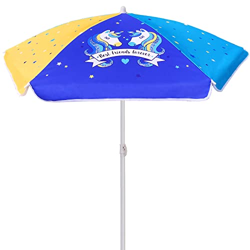 Kids' 47-Inch Beach Umbrella for Playtime Fun