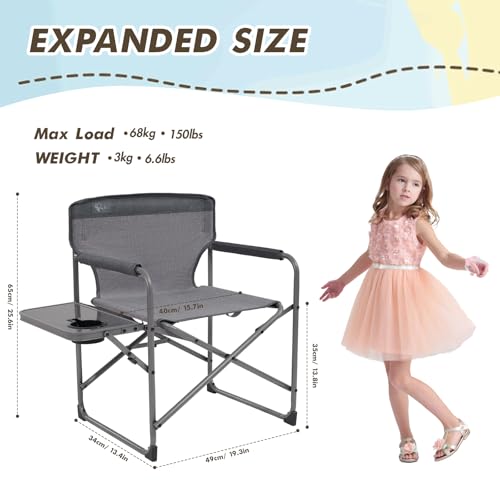 Busy Bee Kids Lightweight Camping Chair with Table