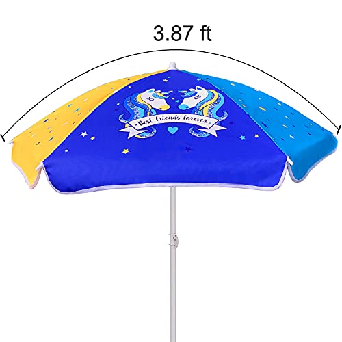 Kids' 47-Inch Beach Umbrella for Playtime Fun