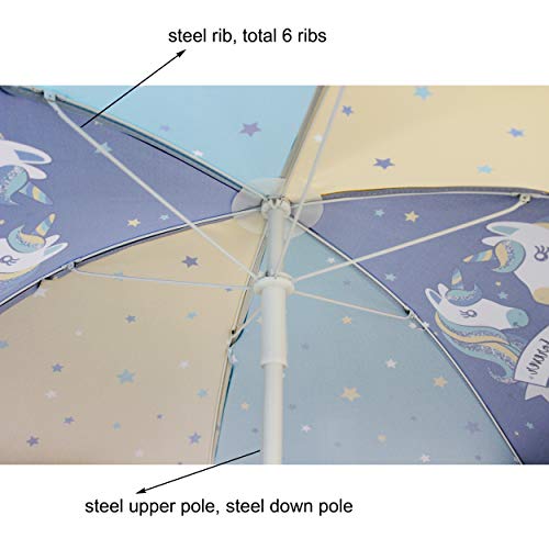 Kids' 47-Inch Beach Umbrella for Playtime Fun