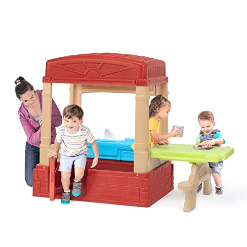 Sunny Day Cottage Playhouse with Kitchenette and Picnic Table