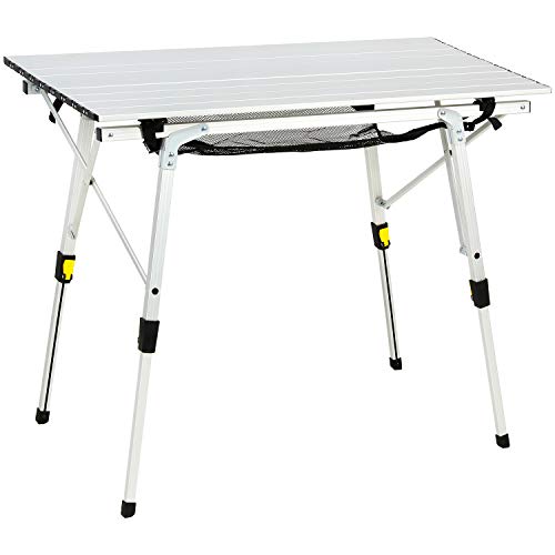 Adjustable Height Outdoor Picnic Camping Table