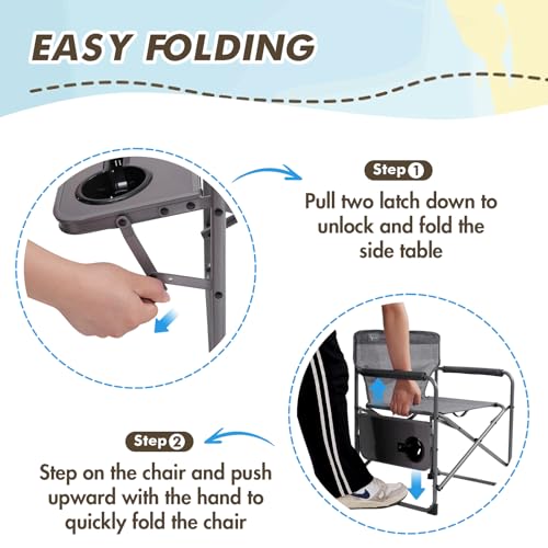 Busy Bee Kids Lightweight Camping Chair with Table