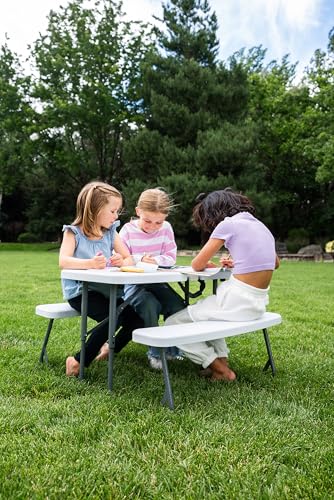 Stansport Compact White Kids Picnic Table