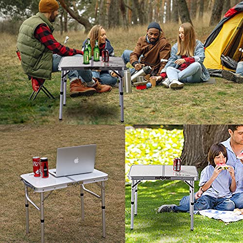 Adjustable Height Folding Camp Table for Kids