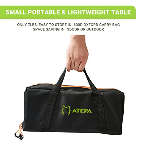 ATEPA Folding Bamboo Snack Table for Kids