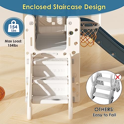 10-in-1 Toddler Slide and Playhouse Set