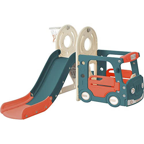 Merax Toddler Slide and Swing Playhouse Set