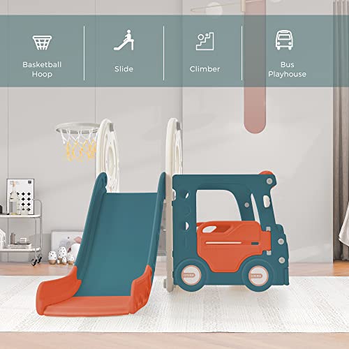 Merax Toddler Slide and Swing Playhouse Set