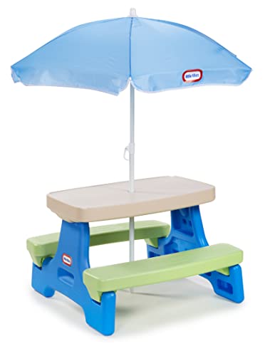 Little Tikes Colorful Picnic Table with Umbrella