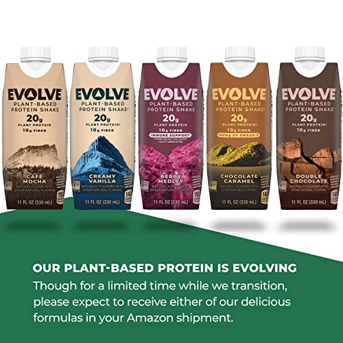 4-Pack Evolve Double Chocolate Plant Protein Shake