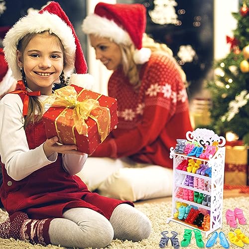 Barbie Doll Shoes: 30 Styles Assorted Colors Set