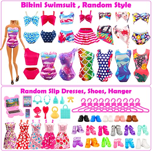 57-Piece Barbie Doll Clothes and Accessories Bundle
