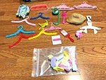1950’s 1960’s Barbie Doll Lot Japan Sunglasses Hat Top Hangers Swim Mask Shoes