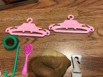 1950’s 1960’s Barbie Doll Lot Japan Sunglasses Hat Top Hangers Swim Mask Shoes