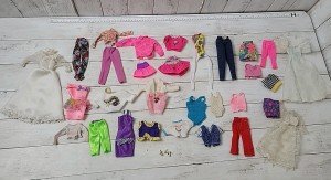 Vintage BARBIE Clothes & Jewlery 1950s - 2000s Mixed Lot OF 33 