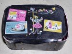 RARE Mid Century Modern Vintage HAND LUGGAGE TRAVEL CASE 1960s Doll Case Barbie