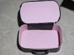 RARE Mid Century Modern Vintage HAND LUGGAGE TRAVEL CASE 1960s Doll Case Barbie