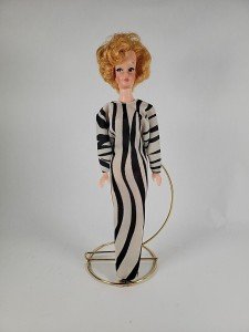 1950's Style Clone Barbie Doll, Strawberry Blonde Hair,