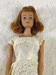 VTG MIDGE DOLL 1964 TITIAN SARAN RED HAIR  STRAIGHT LEGS MARKED 1962 1958  READ