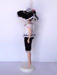 Black & White Barbie Dress Outfit Clothes Handmade Crocheted 1950's 1960's Style