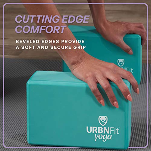URBNFit Yoga Blocks 2 Pack with Strap Set