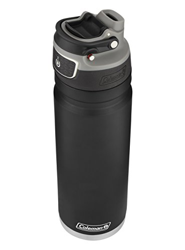 Coleman AUTOSEAL FreeFlow Stainless Steel Water Bottle Black
