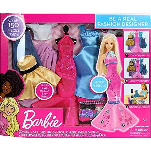 Barbie Fashion Designer Doll - 5 Outfits Kit