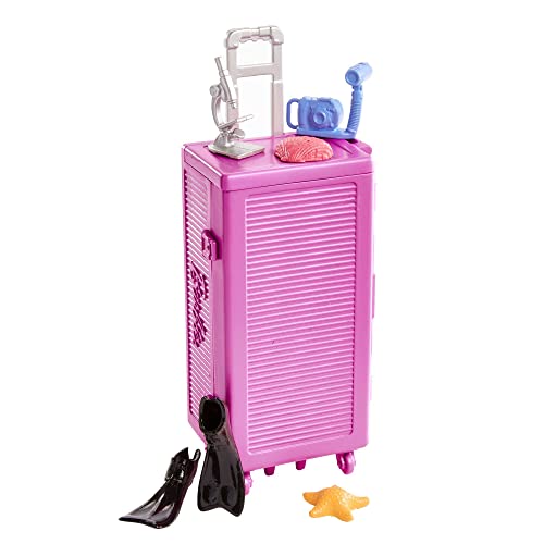Barbie Marine Biologist Doll & 10+ Accessories, Mobile Lab Playset with Blonde Doll, Case Opens for Storage & Travel