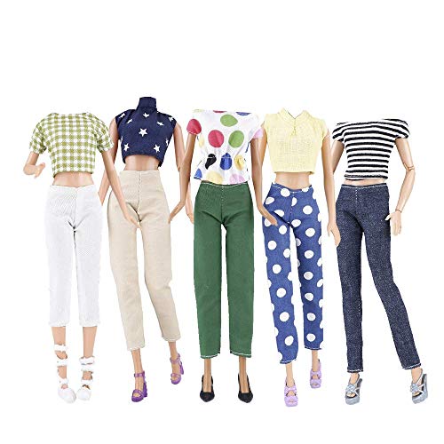Barbie Doll Clothes and Shoes Bundle - 15 Items