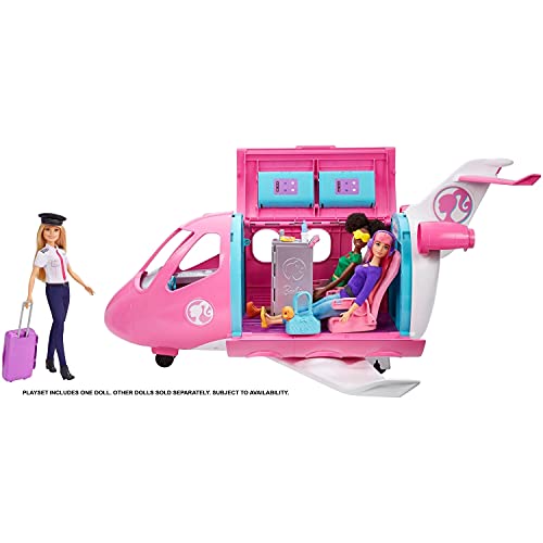 Barbie Dreamplane Playset with Doll and 15+ Travel Accessories